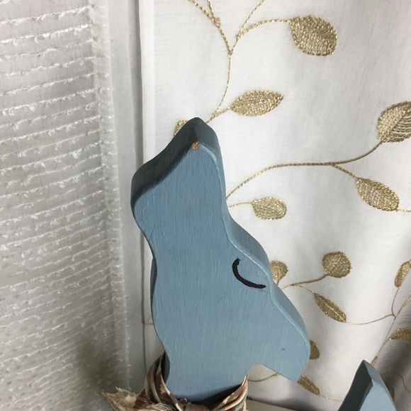 Rustic Wood Howling Wolf Dog Western - Picture 7 of 9